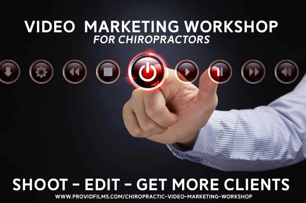 video marketing for chiropractors workshop graphic