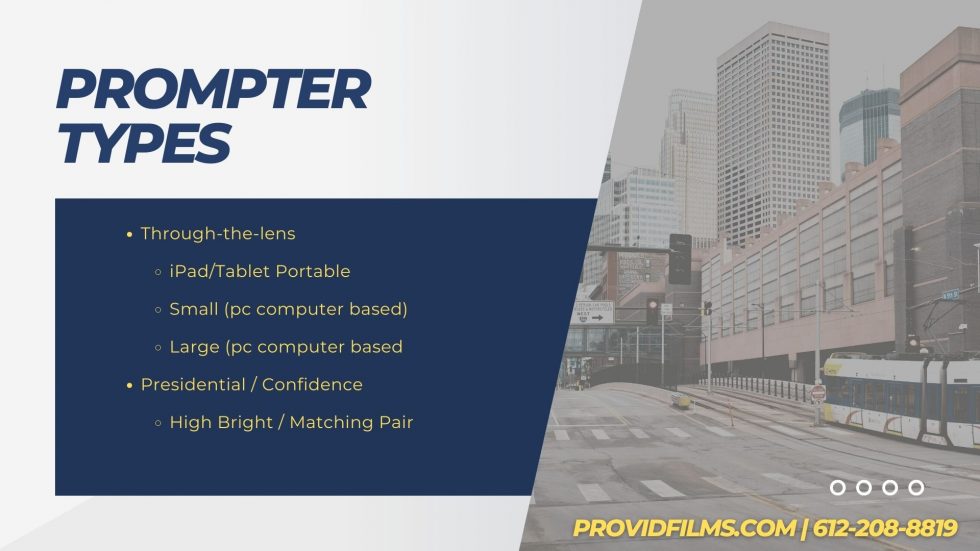 Teleprompter Operators in Minneapolis MN 6122088819 Camera
