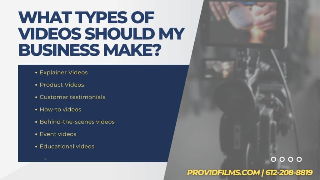 What types of videos should businesses make?