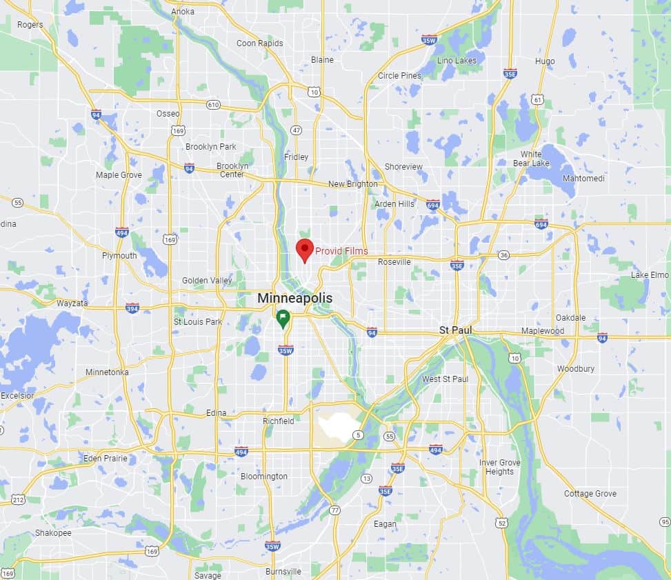 Google Maps Provid Films Location in Minneapolis MN