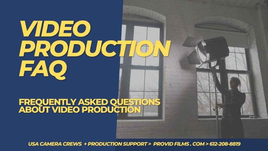 Video Production FAQ cover graphic from Minneapolis video production company