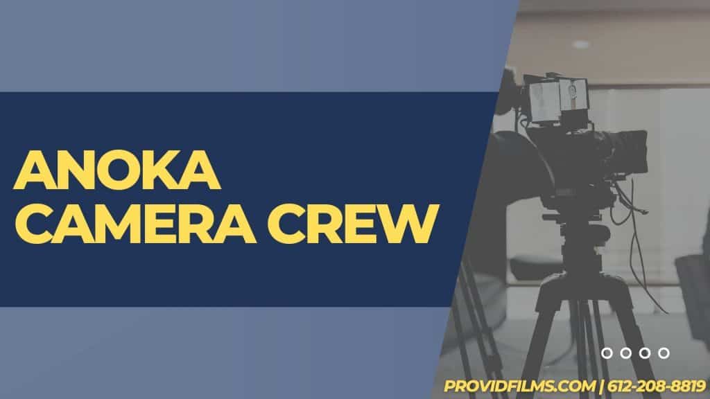 Graphic of a video camera with the text saying "Anoka Camera Crew"