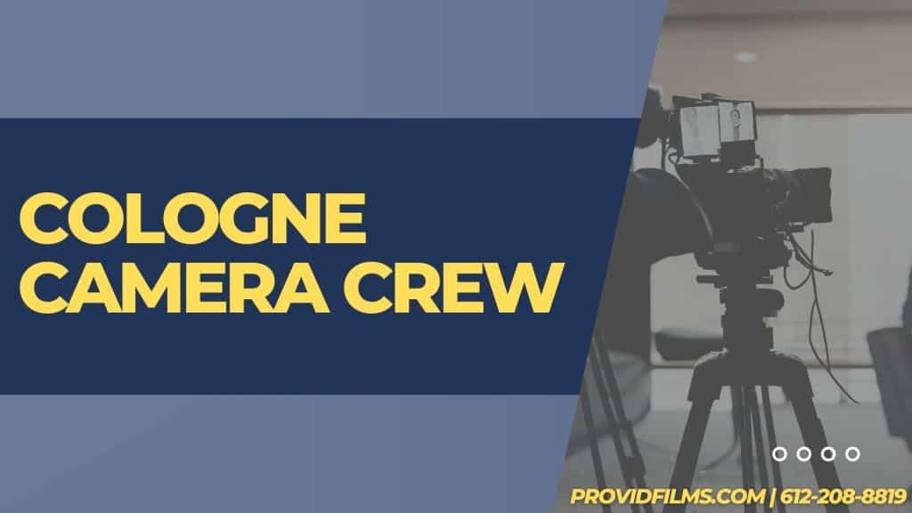 Graphic of a video camera with the text saying "Cologne Camera Crew"
