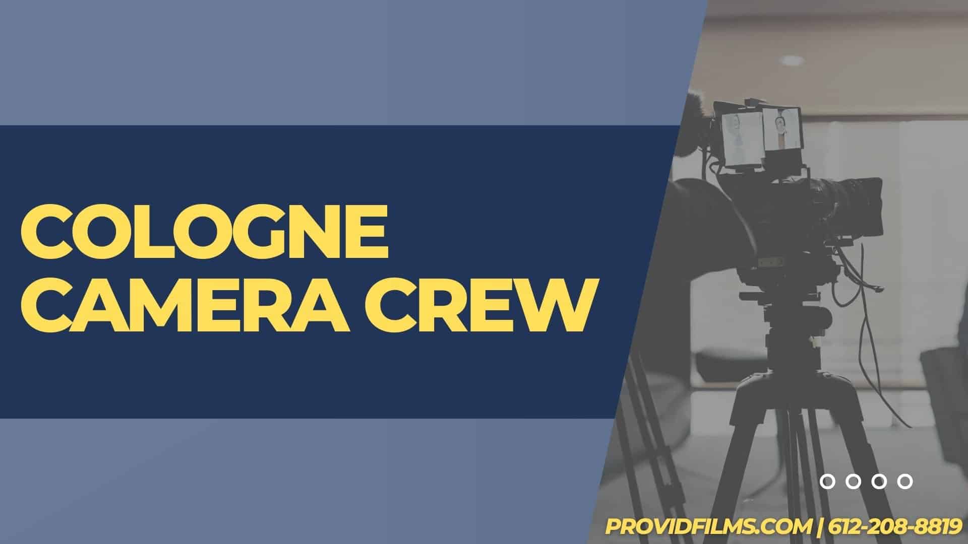 Graphic of a video camera with the text saying "Cologne Camera Crew"<br />
