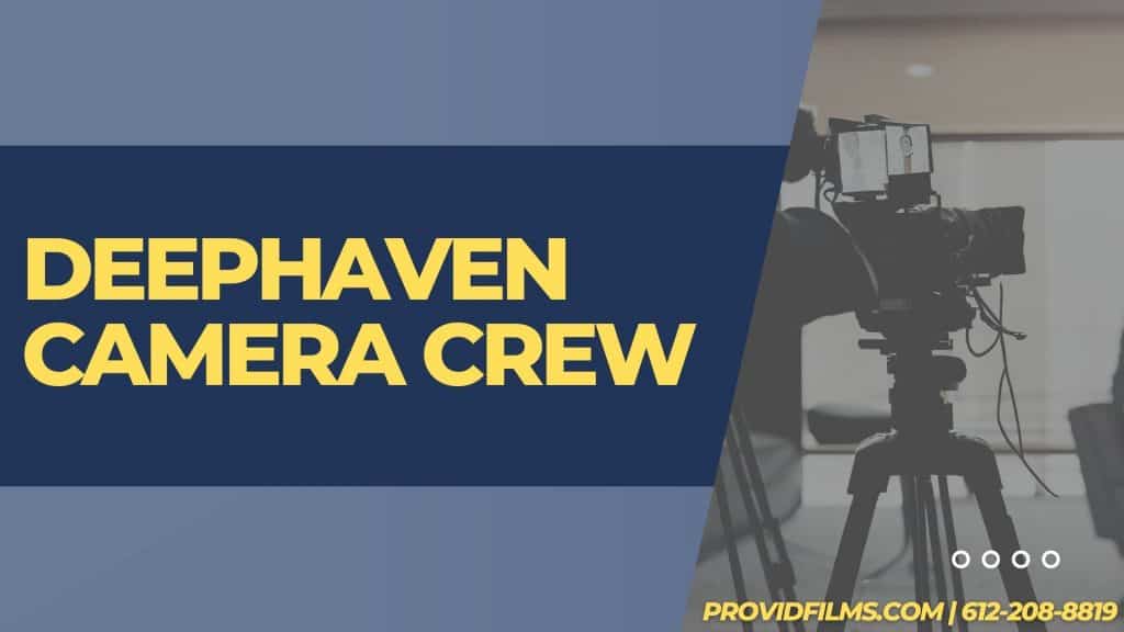 Graphic of a video camera with the text saying "Deephaven Camera Crew"