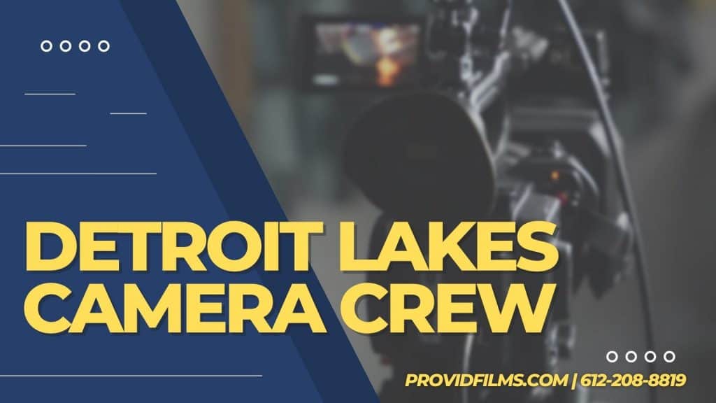 Graphic of a video camera with the text saying "Detroit Lakes Camera Crew"