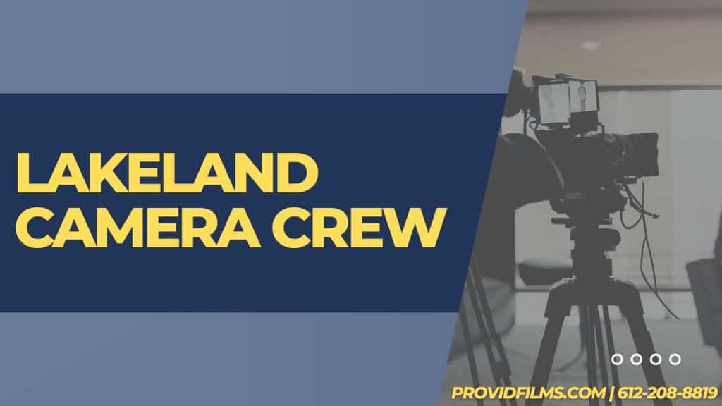 Graphic of a video camera with the text saying "Lakeland Camera Crew"
