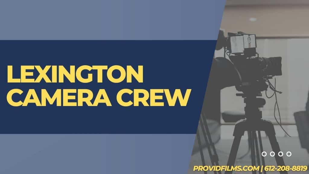 Graphic of a video camera with the text saying "Lexington Camera Crew"