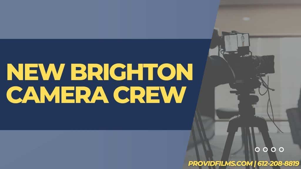 Graphic of a video camera with the text saying "New Brighton Camera Crew"