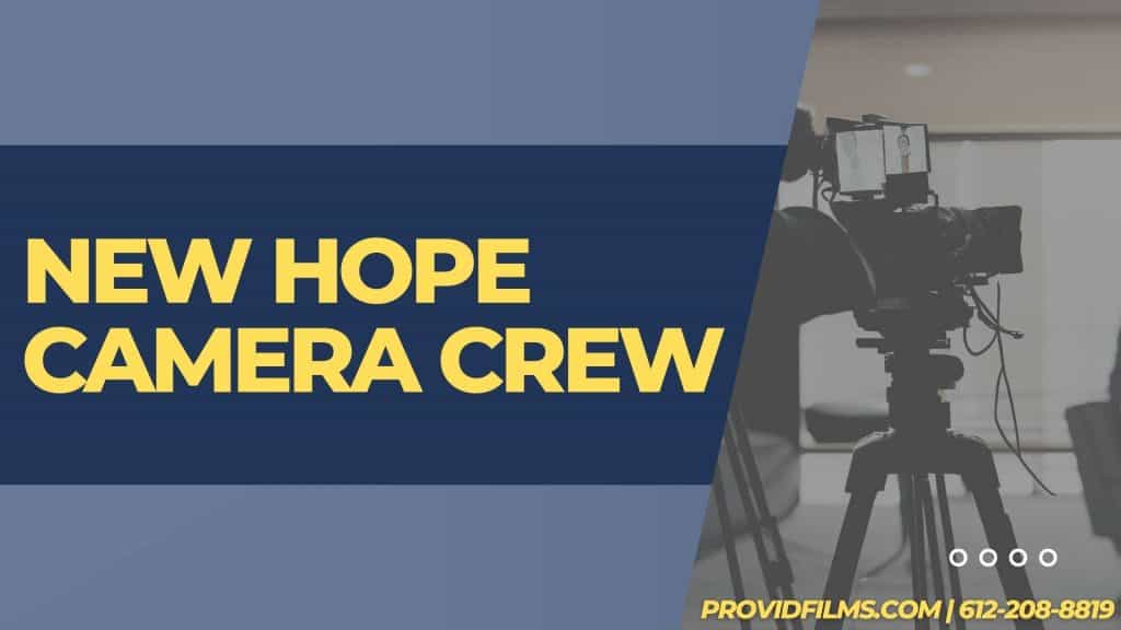 Graphic of a video camera with the text saying "New Hope Camera Crew"