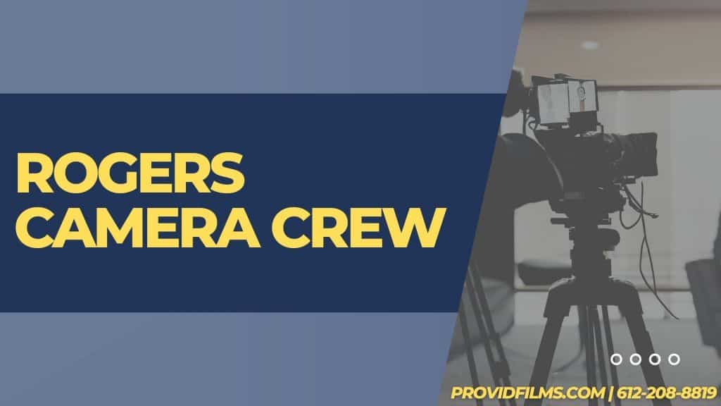 Graphic of a video camera with the text saying "Rogers Camera Crew"