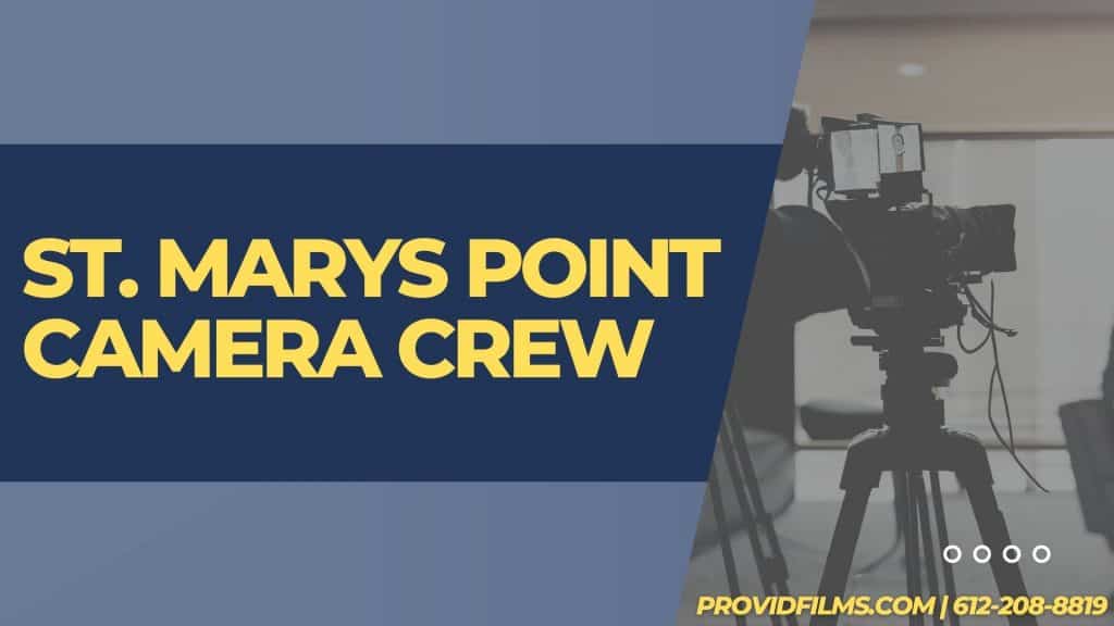 Graphic of a video camera with the text saying "St. Marys Point Camera Crew"