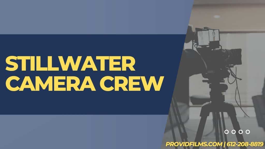 Graphic of a video camera with the text saying "Stillwater Camera Crew"